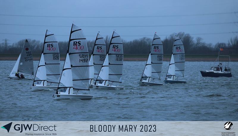 GJW Direct Bloody Mary 2023 photo copyright Mark Jardine taken at Queen Mary Sailing Club and featuring the RS400 class