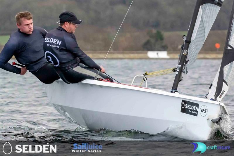 Ollie Groves and Martin Penty take fourth overall in the Seldén SailJuice Winter Series 2022-23 photo copyright Tim Olin / www.olinphoto.co.uk taken at King George Sailing Club and featuring the RS400 class