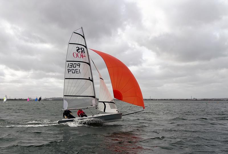 Ben and Roz McGrane during the RS400 Rope4Boats Southern Tour at Queen Mary photo copyright Paul Stainsby taken at Queen Mary Sailing Club and featuring the RS400 class