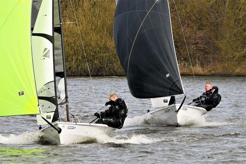 Winter Championships sponsored by Trident UK and Rooster at Leigh & Lowton photo copyright Dave Heaton taken at Leigh & Lowton Sailing Club and featuring the RS400 class