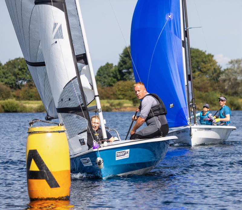 Gary Knott and Amy Hinsliff-Smith third in the RS400 Northern Championship 2023 at Notts County  - photo © David Eberlin