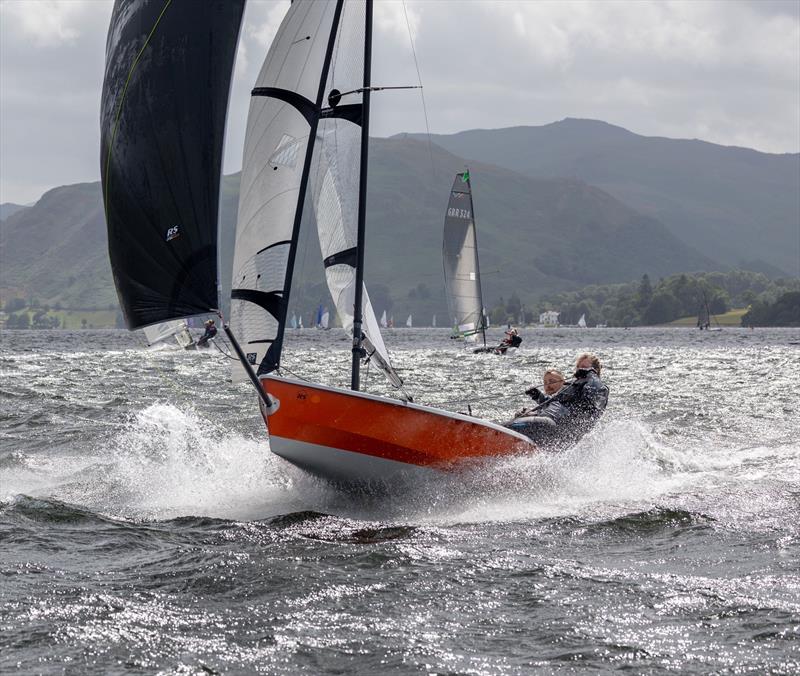 RS400 at full speed during the 2023 Birkett Trophy photo copyright Michael Oliver Photography taken at Ullswater Yacht Club and featuring the RS400 class