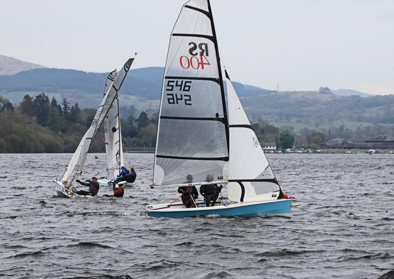 Bala Easter Regatta 2025 photo copyright John Hunter taken at Bala Sailing Club and featuring the RS400 class