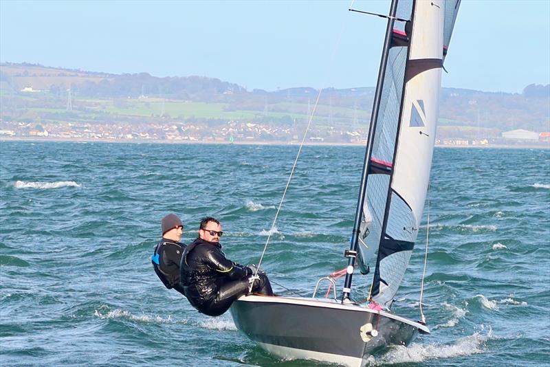 Winners Jake Millar and Rowan Berry in 741 'Kraken' - Rockshore/ Bosun Bob's RS400 Winter Series at the Royal North of Ireland Yacht Club Day 1 photo copyright Lindsay Nolan taken at Royal North of Ireland Yacht Club and featuring the RS400 class