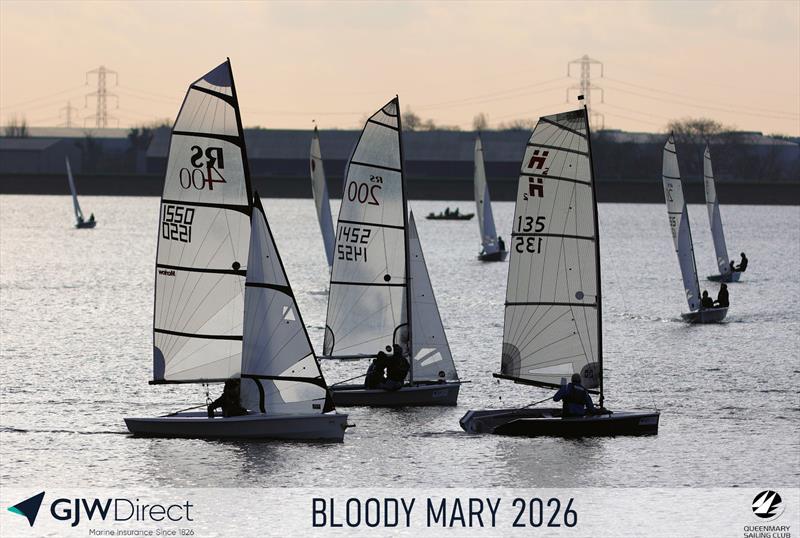GJW Direct 50th Bloody Mary photo copyright Mark Jardine taken at Queen Mary Sailing Club and featuring the RS400 class