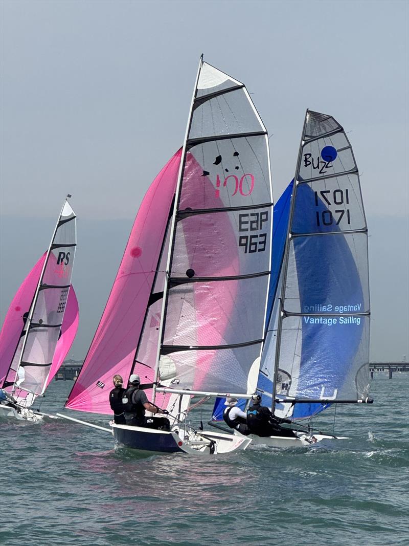 Asymmetrics during race 1 of the Warsash SC Club Championships photo copyright WSC Media Team taken at Warsash Sailing Club and featuring the RS400 class