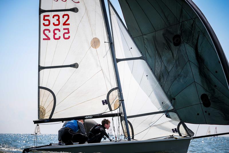 2021 KSSA Opening Splash Regatta at Downs SC: Tom Oliver / Harry Wilson of Whitstable YC put in a solid performance in their RS500 photo copyright Jon Bentman taken at Downs Sailing Club and featuring the RS500 class