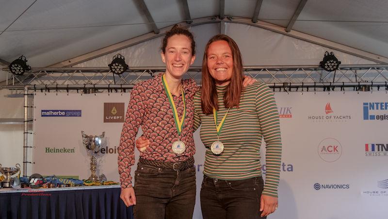 Lisanne Nijdam and Nerine Usman finish 2nd in the RS500s at the North Sea Regatta photo copyright Hartas Productions taken at Jachtclub Scheveningen and featuring the RS500 class