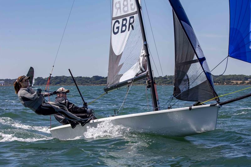 RS500 winners Tim and Heather Wilkinson at the Lymington Dinghy Regatta 2022 photo copyright Tim Olin / www.olinphoto.co.uk taken at Lymington Town Sailing Club and featuring the RS500 class