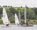 George Smith and Jamie Mawson battling for the lead in race 2 of the RS600 Open at Notts County SC © David Eberlin