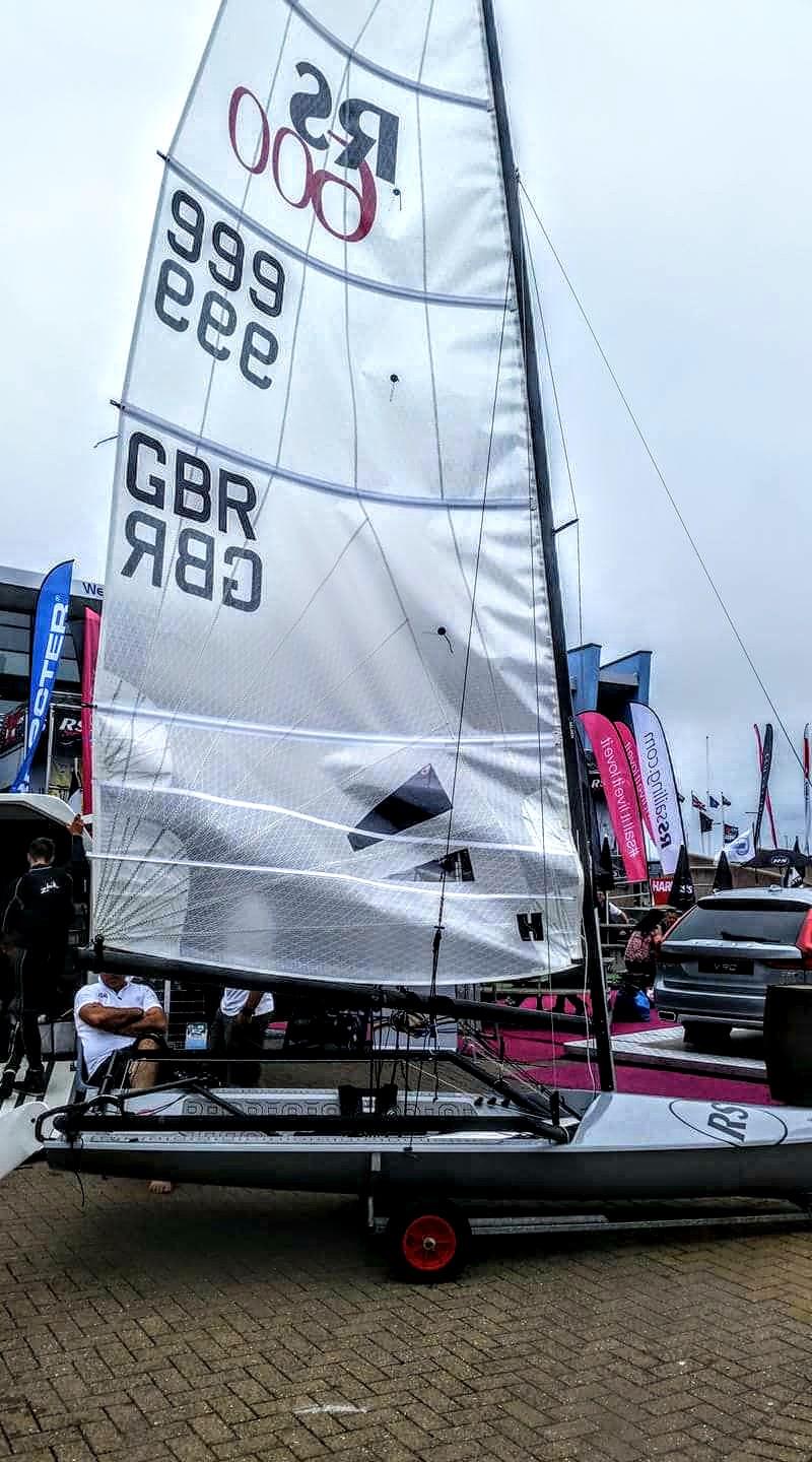 A brand-new RS600 is unveiled at the RS Games photo copyright Alice Crick taken at Weymouth & Portland Sailing Academy and featuring the RS600 class