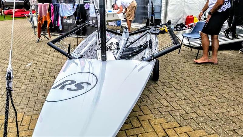 A brand-new RS600 is unveiled at the RS Games photo copyright Alice Crick taken at Weymouth & Portland Sailing Academy and featuring the RS600 class