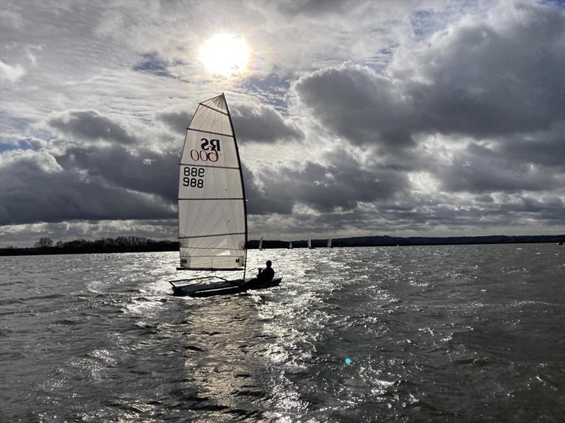 The RS600 of George Smith during the 2022 Bough Beech SC Icicle Series photo copyright Ali Moppett taken at Bough Beech Sailing Club and featuring the RS600 class