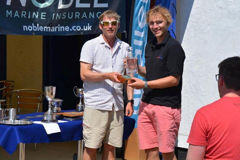 Ian Montague (L) with champion George Smith (R) - Noble Marine Allen RS600 Nationals photo copyright Alice Crick taken at Stone Sailing Club and featuring the RS600 class