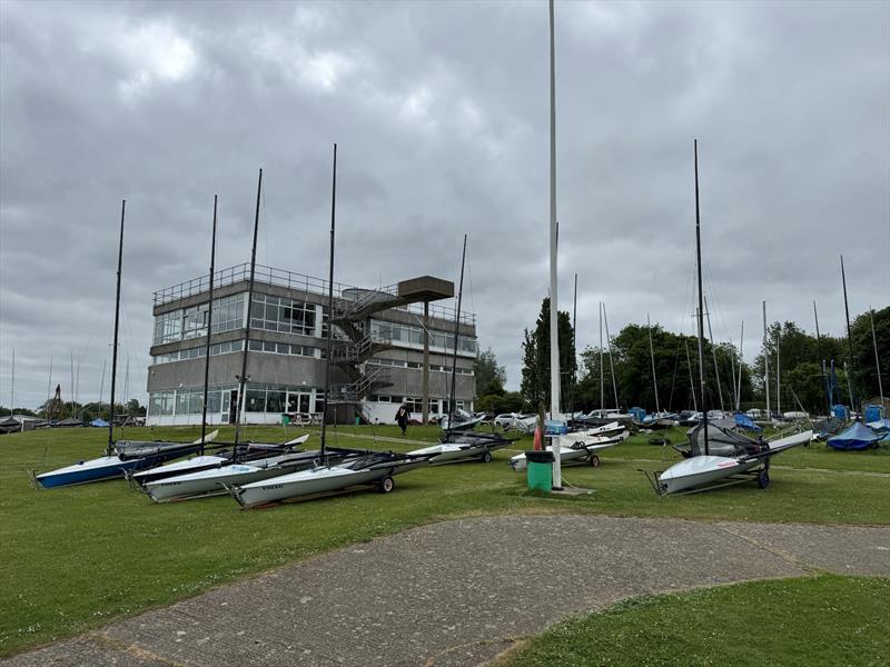 The fleet is getting ready on Saturday morning - RS600 Rooster National Tour Inland Championship 2025 photo copyright Will Russell taken at Grafham Water Sailing Club and featuring the RS600 class