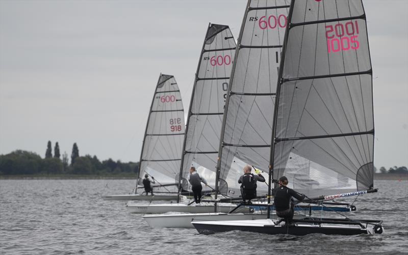 Start of Race 2 - RS600 Rooster National Tour Inland Championship 2025 photo copyright Paul Sanwell / OPP taken at Grafham Water Sailing Club and featuring the RS600 class