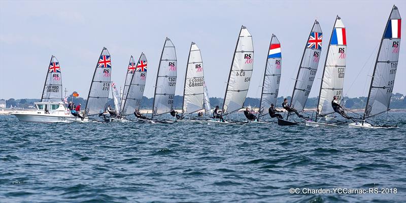 RS700 fleet at 2018 Eurocup photo copyright Christian Chandon taken at Yacht Club de Carnac and featuring the RS700 class