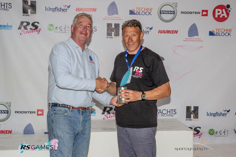 RS700 Europeans prizegiving at the RS Games 2018 photo copyright Alex & David Irwin / www.sportography.tv taken at Weymouth & Portland Sailing Academy and featuring the RS700 class
