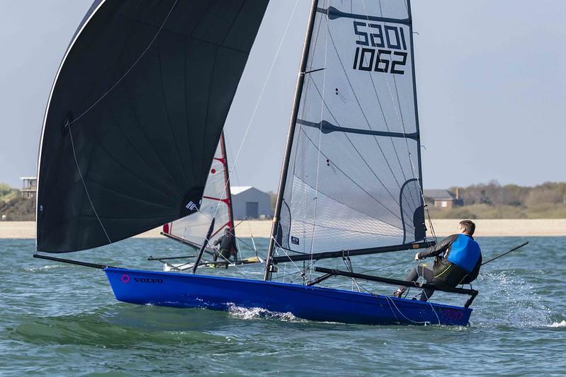 RS700s at the Stokes Bay Skiff Open photo copyright Tim Olin / www.olinphoto.co.uk taken at Stokes Bay Sailing Club and featuring the RS700 class