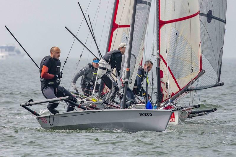 RS700s at the Stokes Bay Skiff Open photo copyright Tim Olin / www.olinphoto.co.uk taken at Stokes Bay Sailing Club and featuring the RS700 class