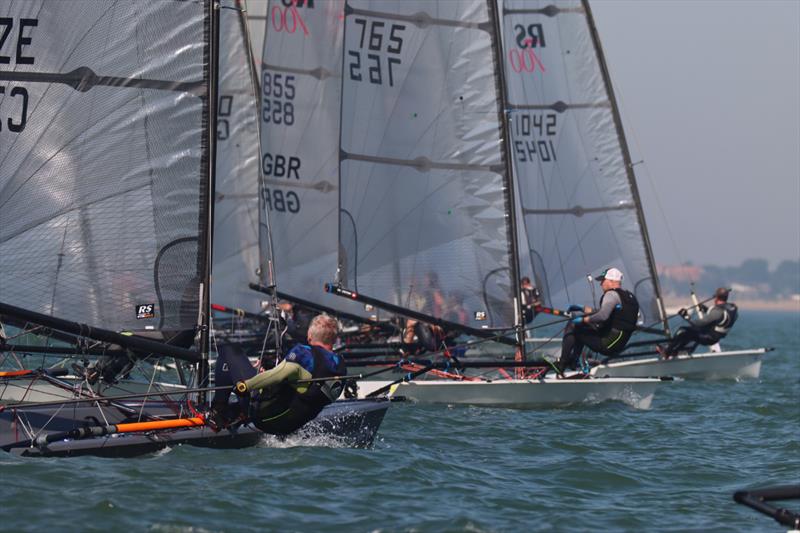 Startline on day 1 of the Noble Marine RS700 Nationals at Brighlingsea photo copyright William Stacey taken at Brightlingsea Sailing Club and featuring the RS700 class