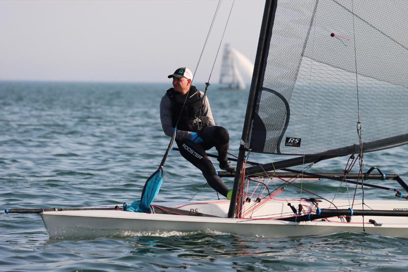 James Clarke on day 3 of the Noble Marine RS700 Nationals at Brighlingsea photo copyright William Stacey taken at Brightlingsea Sailing Club and featuring the RS700 class