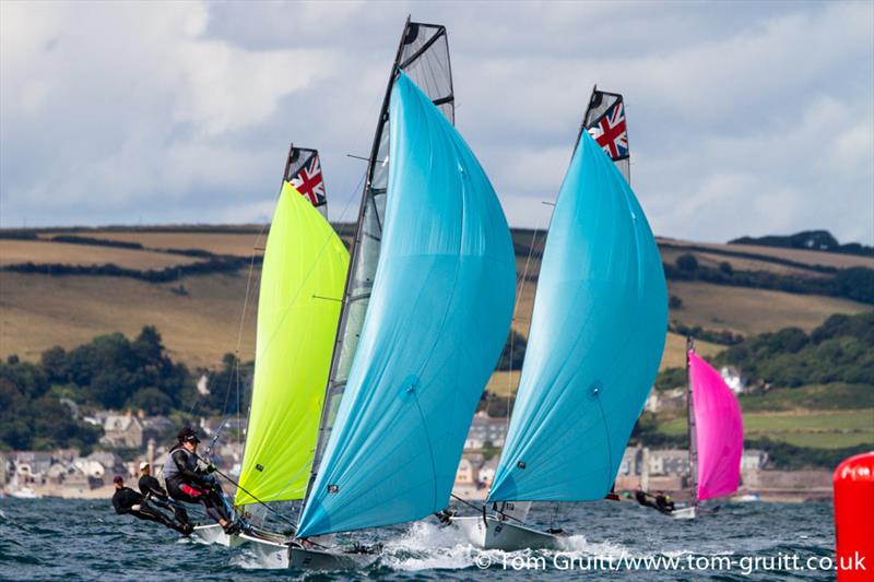 Racing in Plymouth Sound at the Volvo Noble Marine RS800 Nationals 2014 photo copyright Tom Gruitt / www.tom-gruitt.co.uk taken at Mount Batten Centre for Watersports and featuring the RS800 class