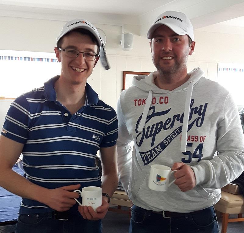 Roger Phillips & Will Crocker win the RS800 Open at Stokes Bay photo copyright Tim Olin / www.olinphoto.co.uk taken at  and featuring the RS800 class