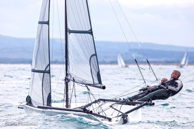 Peter Barton & Chris Feibush winning the 2015 RS800 Southern Championship at Parkstone photo copyright David Harding / www.sailingscenes.com taken at Parkstone Yacht Club and featuring the RS800 class