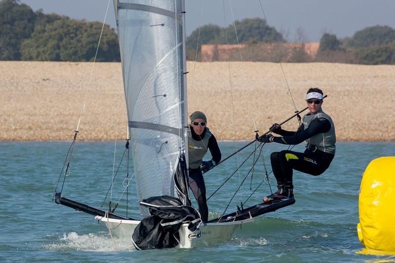 Luke & Emma McEwen win the RS800 Magic Marine Grand Prix at Stokes Bay photo copyright Tim Olin / www.olinphoto.co.uk taken at Stokes Bay Sailing Club and featuring the RS800 class