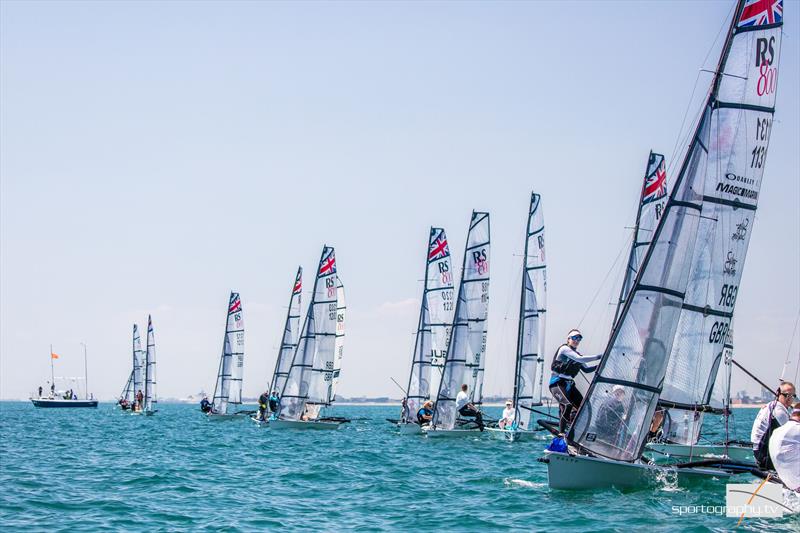 RS800 startline photo copyright Alex & David Irwin / www.sportography.tv taken at Hayling Island Sailing Club and featuring the RS800 class