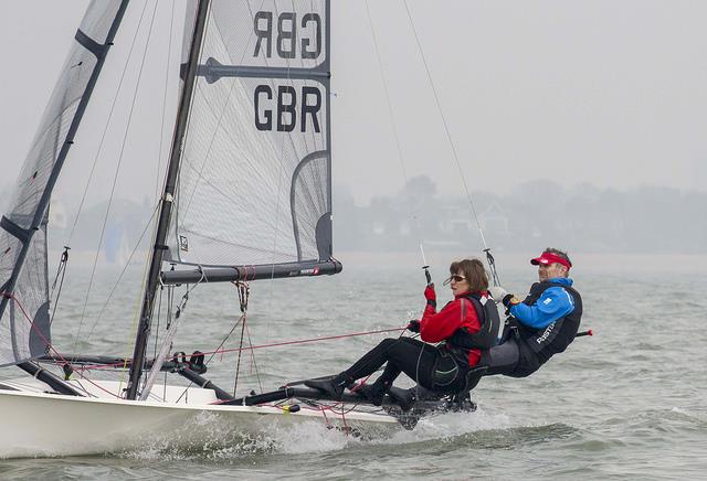 The Cockerills at the RS800 Sprint Championship 2018 photo copyright Tim Olin / www.olinphoto.co.uk taken at Stokes Bay Sailing Club and featuring the RS800 class