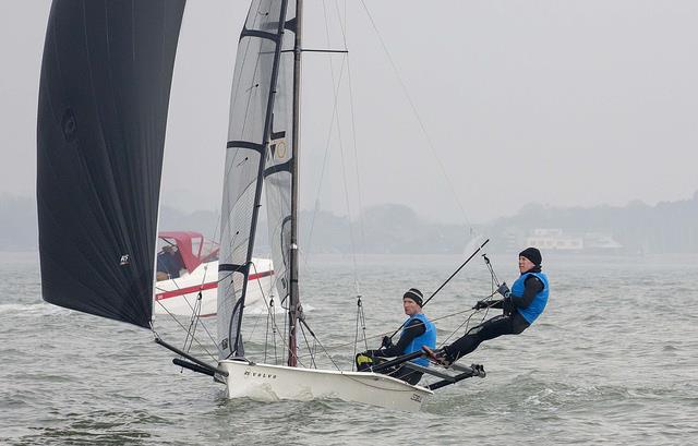 The McEwens at the RS800 Sprint Championship 2018 photo copyright Tim Olin / www.olinphoto.co.uk taken at Stokes Bay Sailing Club and featuring the RS800 class