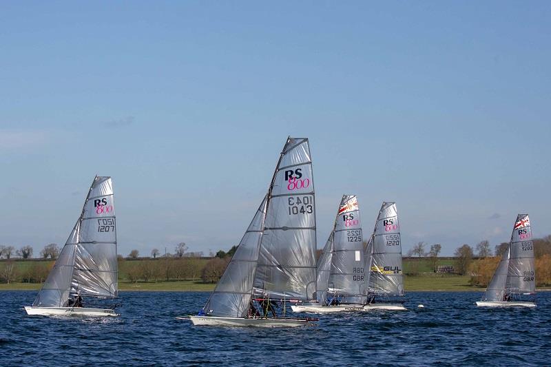 Upwind - RS800 Rooster 2019 National Tour - Spring Open photo copyright Tim Olin / www.olinphoto.co.uk taken at Rutland Sailing Club and featuring the RS800 class