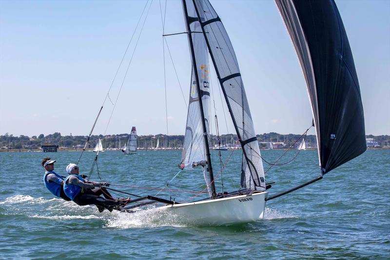 RLymYC's Luke and Emma McEwen, winners in the RS800 class at the 2022 Lymington Dinghy Regatta photo copyright Tim Olin / www.olinphoto.co.uk taken at Royal Lymington Yacht Club and featuring the RS800 class