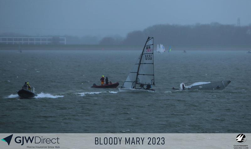 GJW Direct Bloody Mary 2023 photo copyright Mark Jardine taken at Queen Mary Sailing Club and featuring the RS800 class