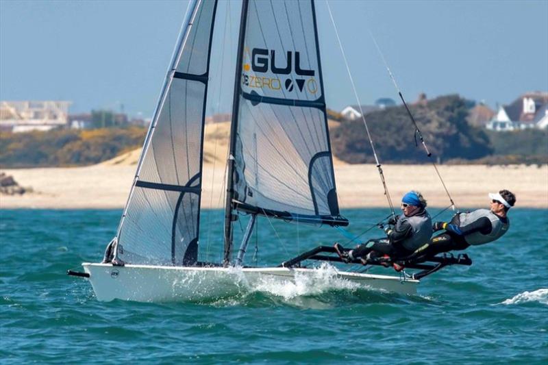 Luke and Emma McEwen - RS800 Rooster National Tour event number two at Stokes Bay SC photo copyright Tim Olin / www.olinphoto.co.uk taken at Stokes Bay Sailing Club and featuring the RS800 class