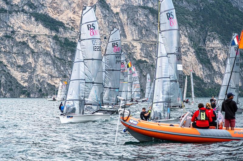 Startline action on RS800 Europeans at Lake Garda, Italy day 4 - photo © Emilio Sabtinelli