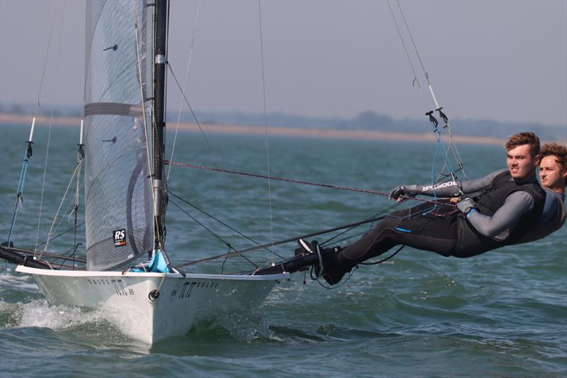 Keel the boat flat on day 1 of the Noble Marine RS800 Nationals at Brighlingsea - photo © William Stacey