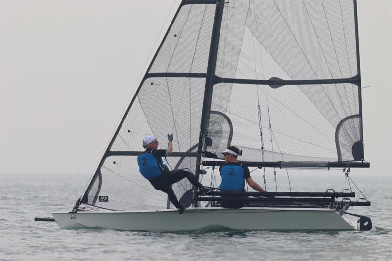 Luke & Emma McEwen on day 2 of the Noble Marine RS800 Nationals at Brighlingsea - photo © William Stacey