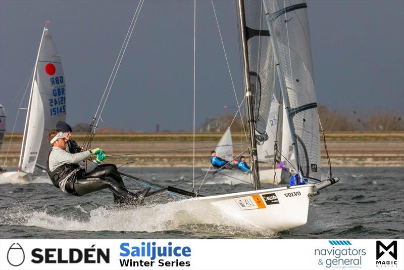 Sailing Chandlery Datchet Flyer in the Seldén Sailjuice Winter Series photo copyright Tim Olin / www.olinphoto.co.uk taken at Datchet Water Sailing Club and featuring the RS800 class