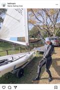 Kelly Main - Wakatere BC, takes delivery of her new RS Aero © Kelly Main