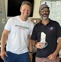RS Aero Western Championships 2025: Event sponsor Kenny Rumball, RS Sailing Ireland with 3rd place Thomas Chaix (NYC)