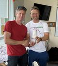RS Aero Western Championships 2025: 2nd place Noel Butler (NYC) with event sponsor Kenny Rumball, RS Sailing Ireland