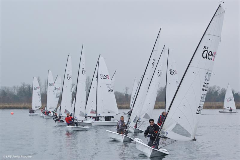 RS Aero Winter Series Round 5 at Bowmoor photo copyright LPB Aerial Imagery / www.lpbaerial.com taken at Bowmoor Sailing Club and featuring the  class