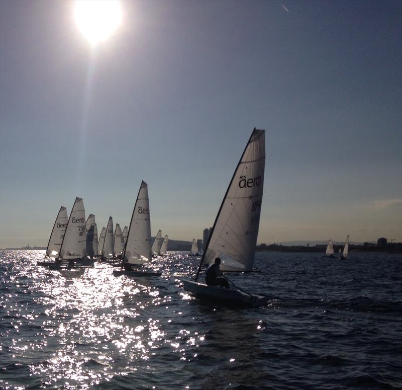 RS Aerocup Barcelona day 1 photo copyright Frances Peters taken at Barcelona International Sailing Center and featuring the  class