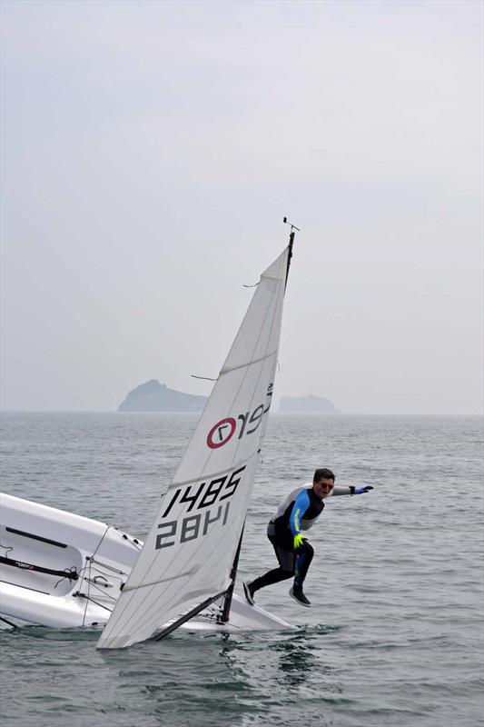 Ed Norbury's bow challenge - Magic Marine RS Aero UK Nationals photo copyright Jean Border / www.borderphotos2010.com taken at Royal Torbay Yacht Club and featuring the  class