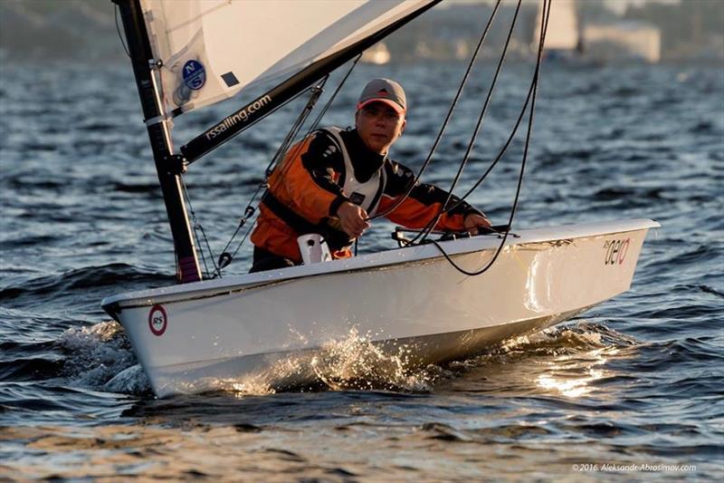 Kristo Ounap of Estonia took Silver at the RS Aero 7 Europeans in July photo copyright Aleksandr Abrosimov taken at Fraglia Vela Malcesine and featuring the  class