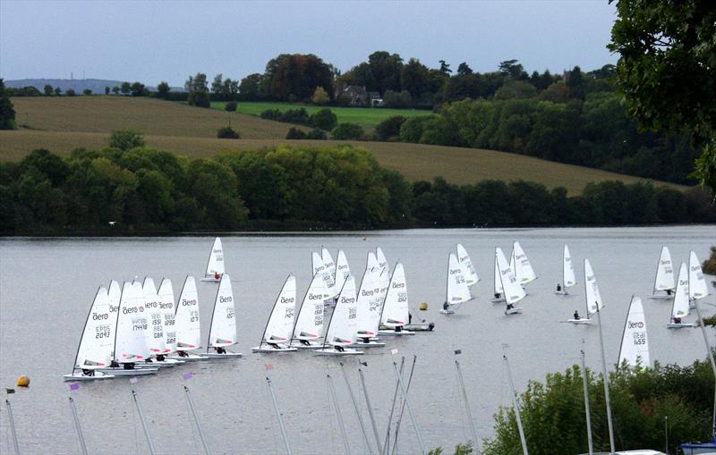 RS Aero 9 start at the Magic Marine RS Aero Inland Championships at Chelmarsh photo copyright Ken Westwood taken at Chelmarsh Sailing Club and featuring the  class