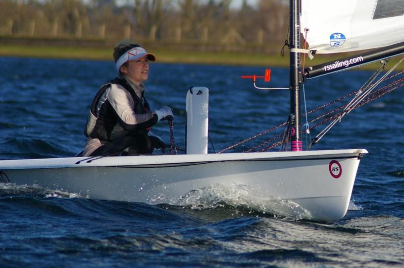 Aero 5 runner-up Emma Pearson during the Noble Marine RS Aero UK Spring Championships at Island Barn - photo © Jim Champ